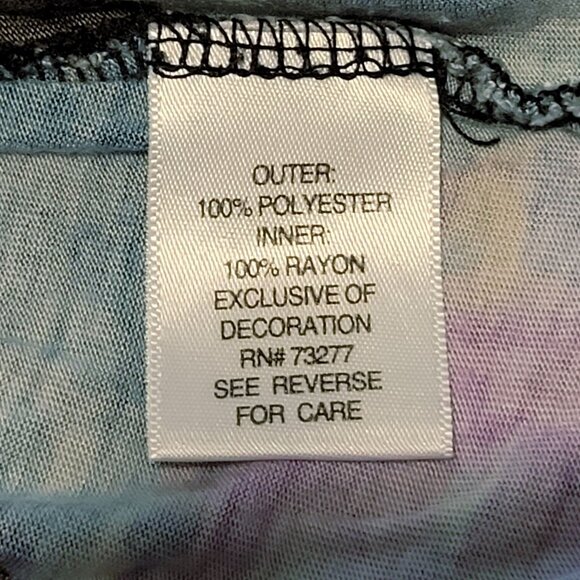 Simply Vera Wang Sheer Overlay Blouse Womens XL Black Floral Latered Top - Picture 4 of 13